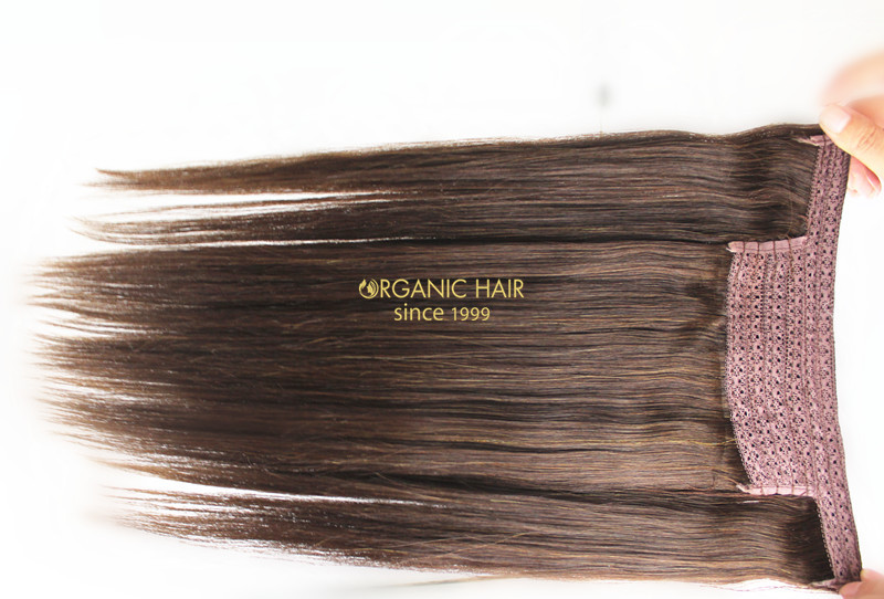 Factory Price Full Cuticles Remy Hair Halo Hair Extension